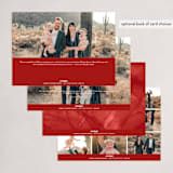 "Sweeping" - Holiday Cards in Crimson by Melanie Kosuge - Back of Card Options