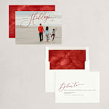 "Sweeping" - Holiday Cards in Crimson by Melanie Kosuge - Assembled