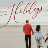 "Sweeping" - Holiday Cards in Crimson by Melanie Kosuge - Detail