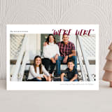 "conversational design" - Holiday Cards in Cranberry by amanda lawrence - Front