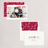 "conversational design" - Holiday Cards in Cranberry by amanda lawrence - Assembled