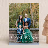 "our name" - Holiday Cards in Snowfall by Leah Ragain - Front
