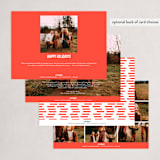 "Joyful Type" - Holiday Cards in Snow by Sydney Newsom - Back of Card Options