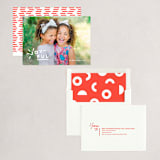 "Joyful Type" - Holiday Cards in Snow by Sydney Newsom - Assembled