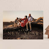 "Line" - Holiday Cards in Caramel by Carolyn MacLaren - Front