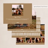 "Line" - Holiday Cards in Caramel by Carolyn MacLaren - Back of Card Options