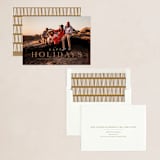"Line" - Holiday Cards in Caramel by Carolyn MacLaren - Assembled