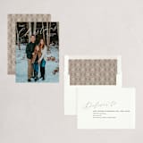 "Simple Script" - Holiday Cards in Snow by Ekko Studio - Assembled