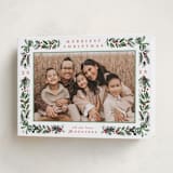 "Sparkly Bows" - Holiday Cards in Forest by Makewells - Folded Card