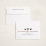 "Sparkly Bows" - Holiday Cards in Forest by Makewells - FREE Recipient Addressing