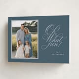 "Family Traditions" - Holiday Cards in Bluebird by Erin Hodges - Folded Card