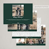 "Calligraphy Trio" - Holiday Cards in Forest by Stacey Meacham - Back of Card