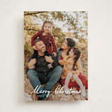 "Winter Greetings" - Holiday Cards in Snow by Ashley Iwafuchi - Front