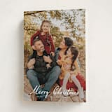 "Winter Greetings" - Holiday Cards in Snow by Ashley Iwafuchi - Folded Card