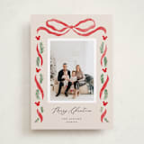 "Disney's Mickey Bough Border" - Holiday Cards in Wreath by Pixel and Hank - Front