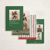 "Disney's Mickey Bough Border" - Holiday Cards in Wreath by Pixel and Hank - Back of Card Options