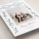 "Disney's Mickey Bough Border" - Holiday Cards in Iceberg by Pixel and Hank - Detail