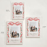"Disney's Mickey Bough Border" - Holiday Cards in Wreath by Pixel and Hank - Formats Available