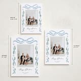 "Disney's Mickey Bough Border" - Holiday Cards in Iceberg by Pixel and Hank - Formats Available