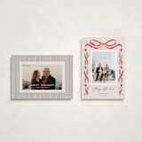 "Disney's Mickey Bough Border" - Holiday Cards in Wreath by Pixel and Hank - Photo Orientation Options