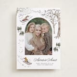 "Disney's Winnie the Pooh Winter Adventures" - Holiday Cards in Snow by Jenna Holcomb - Front