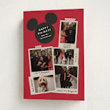 "Disney Mickey Instantaneous" - Holiday Cards in Candy Apple by Kamala Nahas - Folded Card