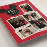 "Disney Mickey Instantaneous" - Holiday Cards in Candy Apple by Kamala Nahas - Detail
