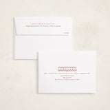 "Mickey Holiday Stripes" - Holiday Cards in Cranberry by Ellen Schlegelmilch - FREE Recipient Addressing