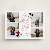 "Disney's Mickey Minnie Magical Season" - Holiday Cards in Cherry by letterfix - Front