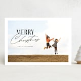 "Simply Typographic" - Holiday Cards in Noir by Jessica Corliss - Front