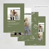 "Noël classique" - Holiday Cards in Frost by Benita Crandall - Back of Card Options