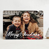 "Exuberant" - Holiday Cards in Snowflake by Everett Paper Goods - Front