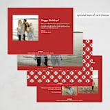 "Exuberant" - Holiday Cards in Snowflake by Everett Paper Goods - Back of Card Options