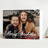 "Exuberant" - Holiday Cards in Snowflake by Everett Paper Goods - Folded Card