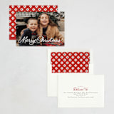 "Exuberant" - Holiday Cards in Snowflake by Everett Paper Goods - Assembled