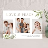 "Painted Greenery" - Holiday Cards in Snowfall by frau brandt - Front