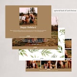"Painted Greenery" - Holiday Cards in Snowfall by frau brandt - Back of Card Options