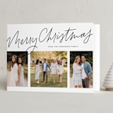 "We Three" - Holiday Cards in Penguin by Lea Delaveris - Folded Card
