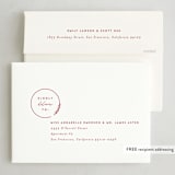 "Round" - Holiday Cards in Candy Cane by Brianne Larsen - FREE Recipient Addressing