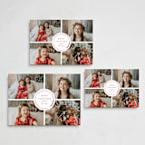 "Round" - Holiday Cards in Candy Cane by Brianne Larsen - Formats Available