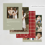 "Holly + Laurel" - Holiday Cards in Eucalyptus by Wildfield Paper Co - Back of Card