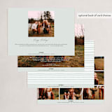 "Winter Frame" - Holiday Cards in Wintermint by Leah Bisch - Back of Card Options