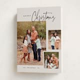 "Written Out" - Holiday Cards in Ivory by Carolyn Nicks - Folded Card