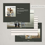 "holiday moments" - Holiday Cards in Coal by Kasia Labocki - Back of Card Options
