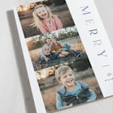 "Triple" - Holiday Cards in Denim by Pixel and Hank - Detail