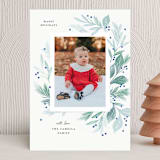 "Flourishing" - Holiday Cards in Juniper by Paper Raven Co. - Front