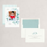 "Flourishing" - Holiday Cards in Juniper by Paper Raven Co. - Assembled