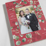 "Winterbloom" - Holiday Cards in Holly Berry by Leah Bisch - Detail