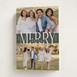 "Big Merry" - Holiday Cards in Pine by Brianne Larsen - Folded Card