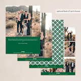 "Calligraphic Script" - Holiday Cards in Evergreen by Nam Bourassa - Back of Card Options